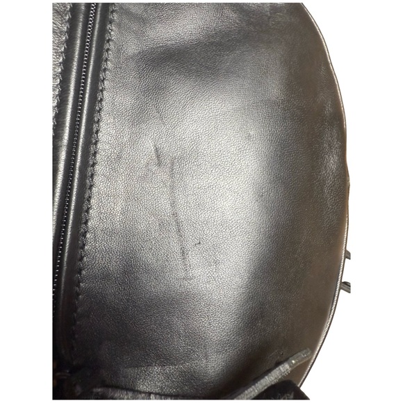 Longchamp Black Leather Flap Crossbody – great condition - blemishes on exterior - Picture 8 of 16